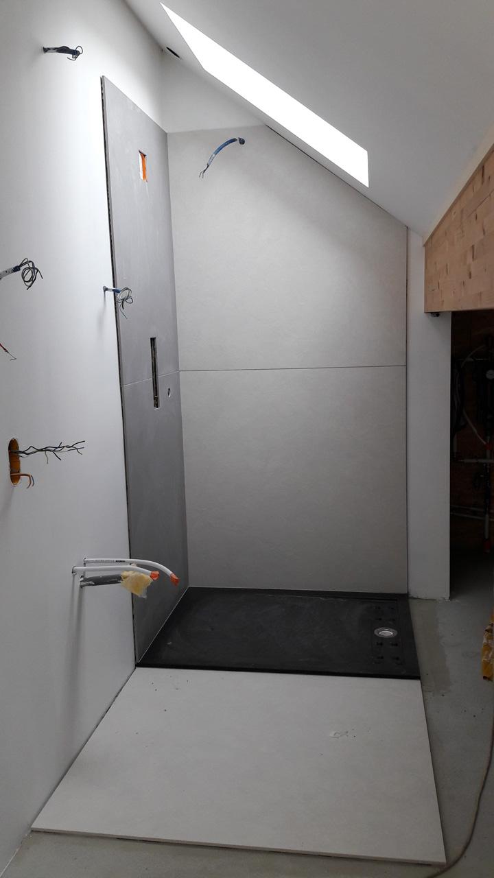 Salle de bain pour mise aux normes électriques